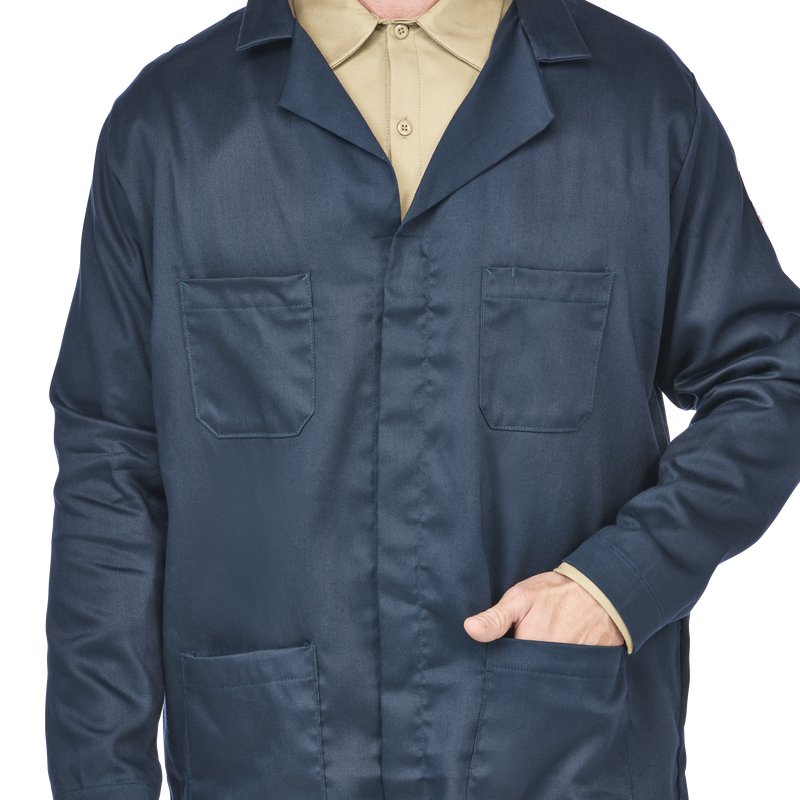 Men's Concealed Snap Front Lab Coat image number 8