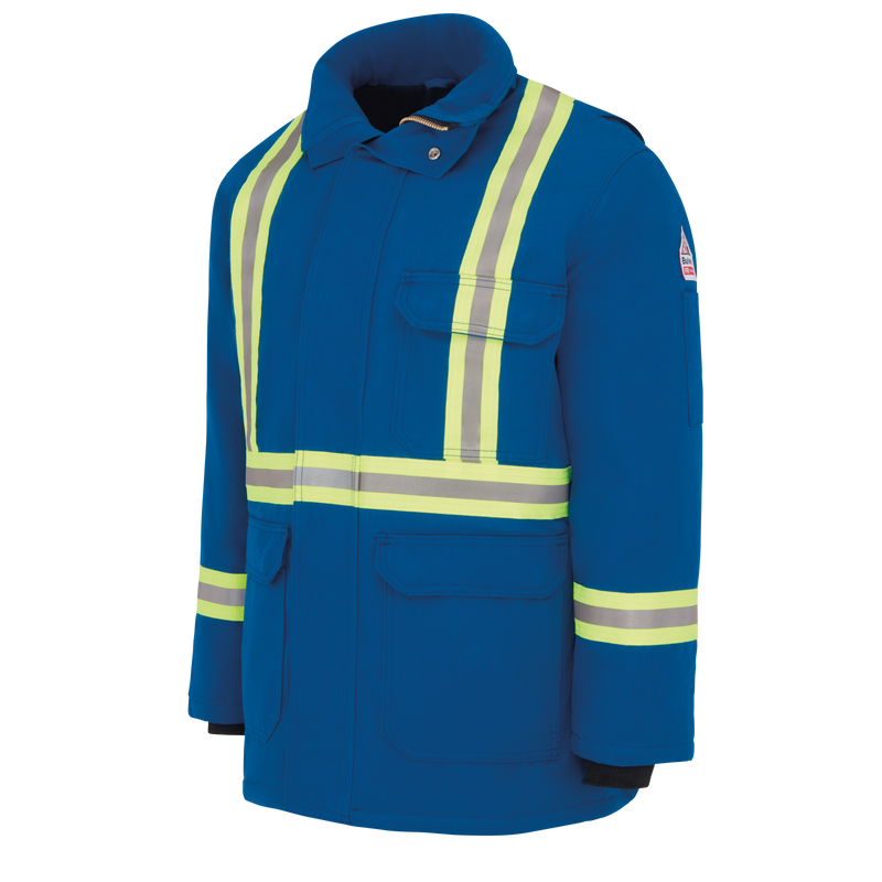 Men's Heavyweight Nomex FR Insulated Deluxe Parka with Reflective Trim image number 3