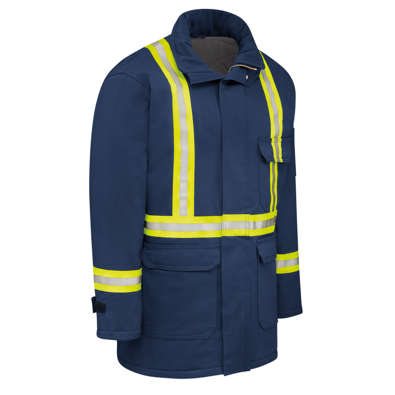 Men's Heavyweight Excel FR&reg; ComforTouch&reg; Insulated Deluxe Parka with Reflective Trim image number 2