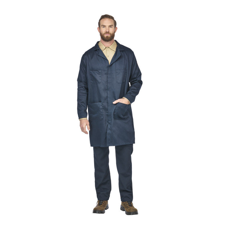 Men's Concealed Snap Front Lab Coat image number 2