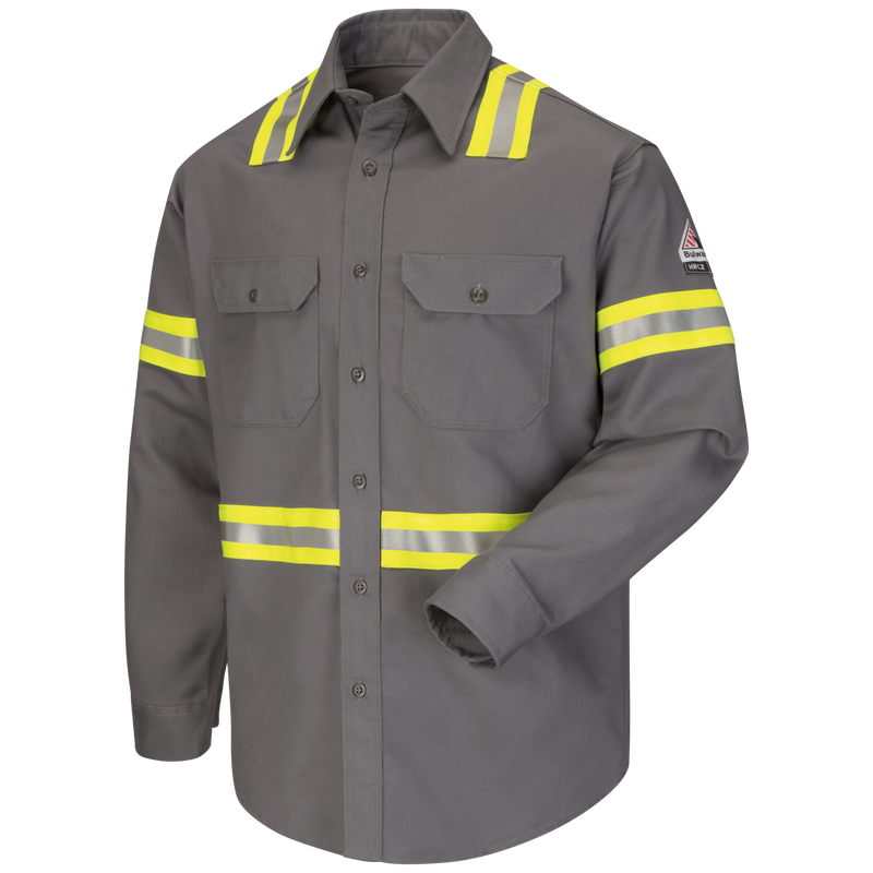 Men's Midweight FR Enhanced Visibility Uniform Shirt image number 0