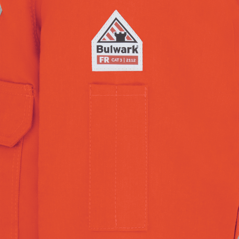 Men's Heavyweight FR Insulated Deluxe Parka with 2" Reflective Striping image number 4