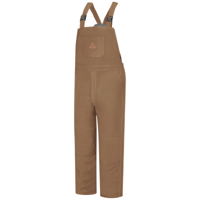 Men's Heavyweight Excel FR® ComforTouch® Deluxe Insulated Brown Duck Bib Overall