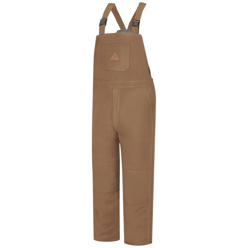 Men's Heavyweight Excel FR&reg; ComforTouch&reg; Deluxe Insulated Brown Duck Bib Overall image number 0