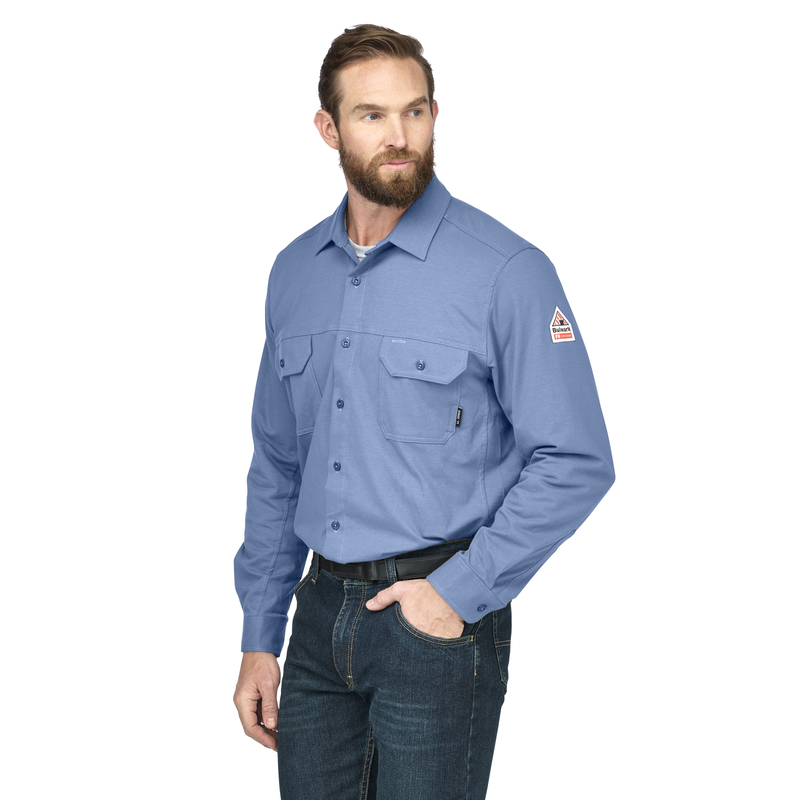Bulwark FR Flex Knit Button Down Shirt image number 2