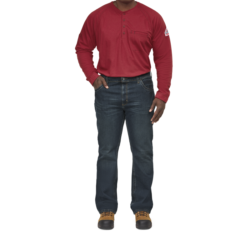 Men's Relaxed Fit Bootcut Jean with Stretch image number 15