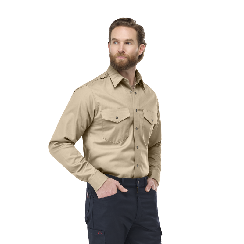 Men's Midweight Excel FR Snap-Front Uniform Shirt image number 3