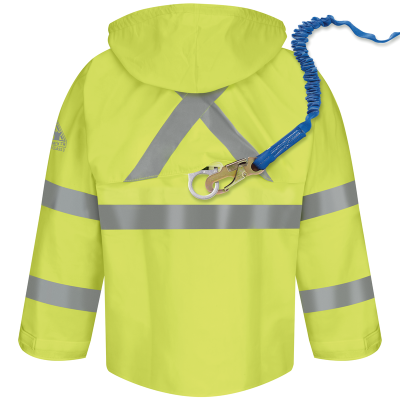 Men's FR Hi-Visibility Rain Jacket with Hood image number 2