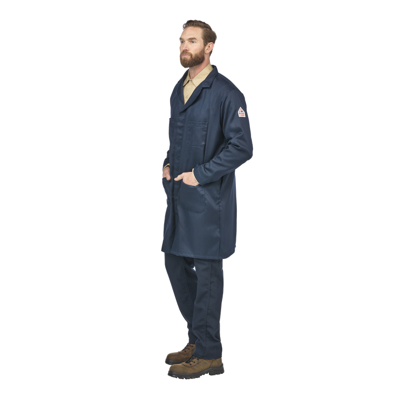 Men's Concealed Snap Front Lab Coat image number 4