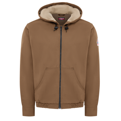 Men's Heavyweight FR Brown Duck Hooded Jacket