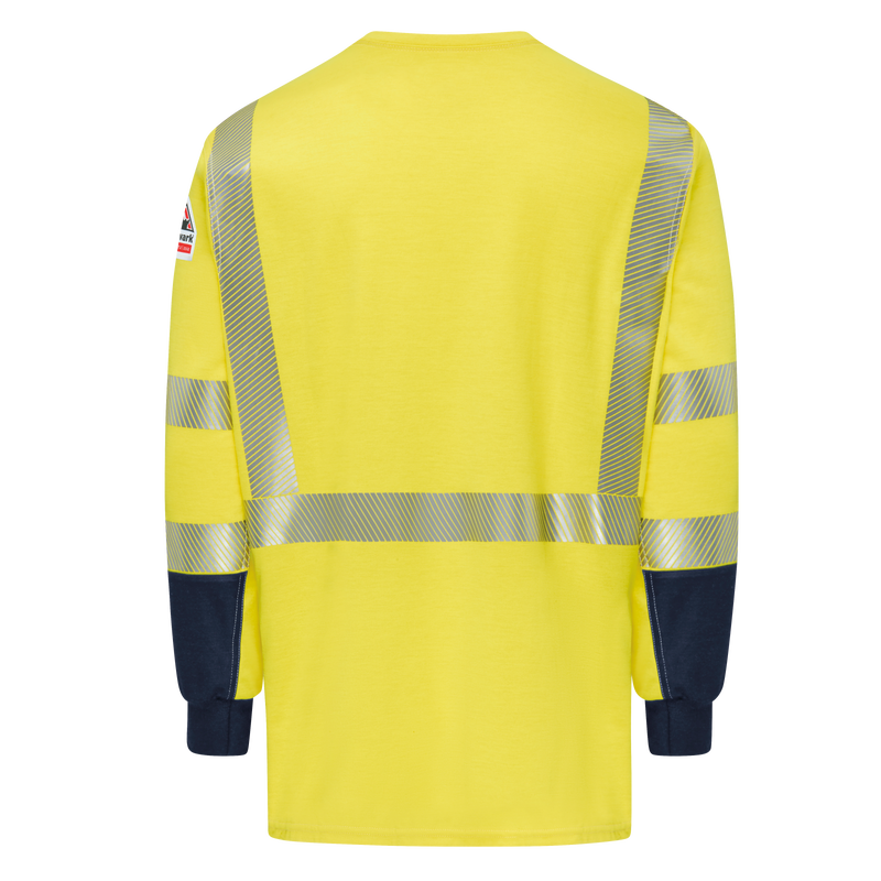 Hi-Visibility Lightweight Colorblock Long Sleeve T-Shirt image number 1