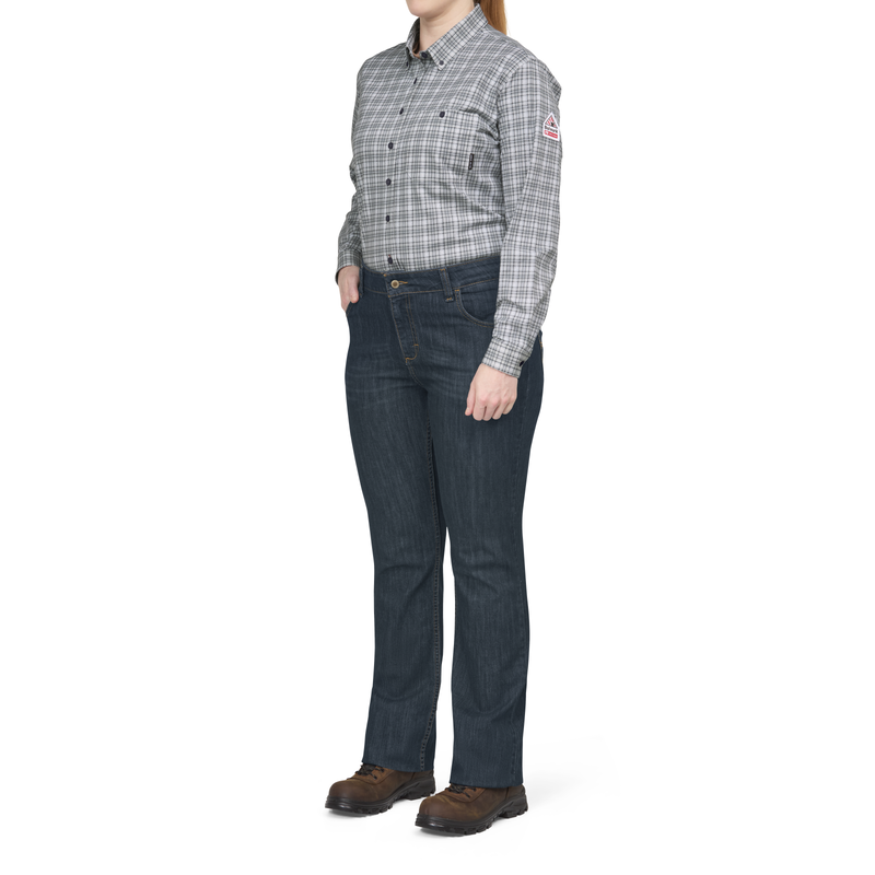 Bulwark FR Women's Flex Knit Button Down Shirt image number 6