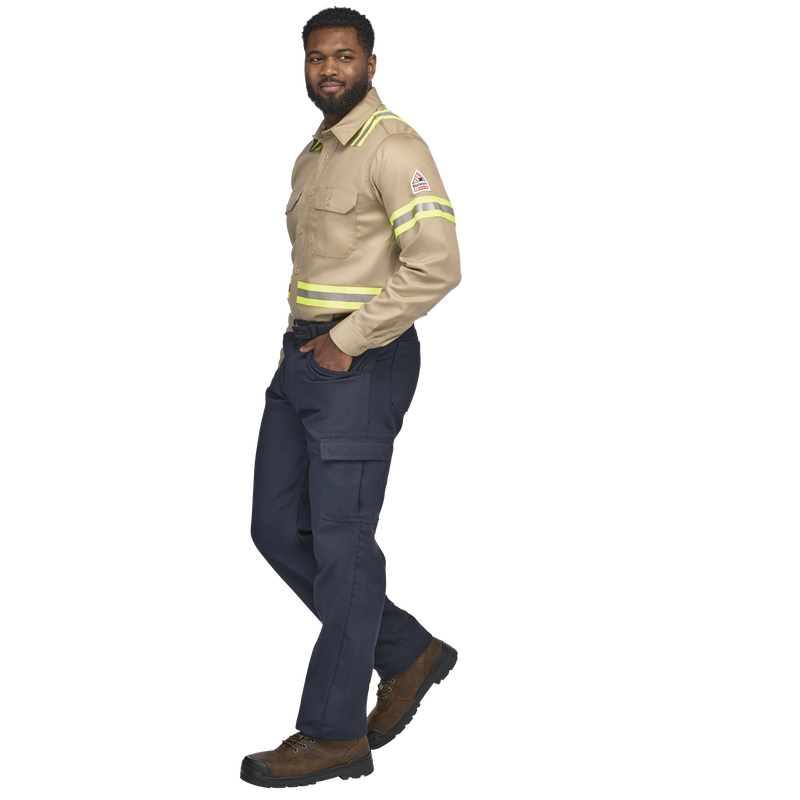Men's Midweight FR Enhanced Visibility Uniform Shirt image number 4