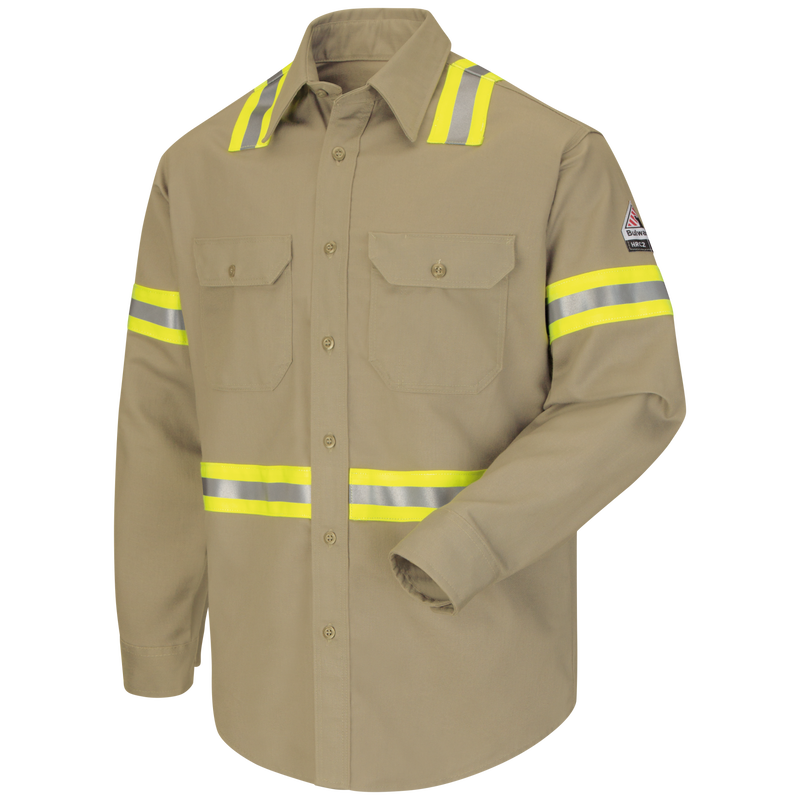 Men's Midweight FR Enhanced Visibility Uniform Shirt image number 0