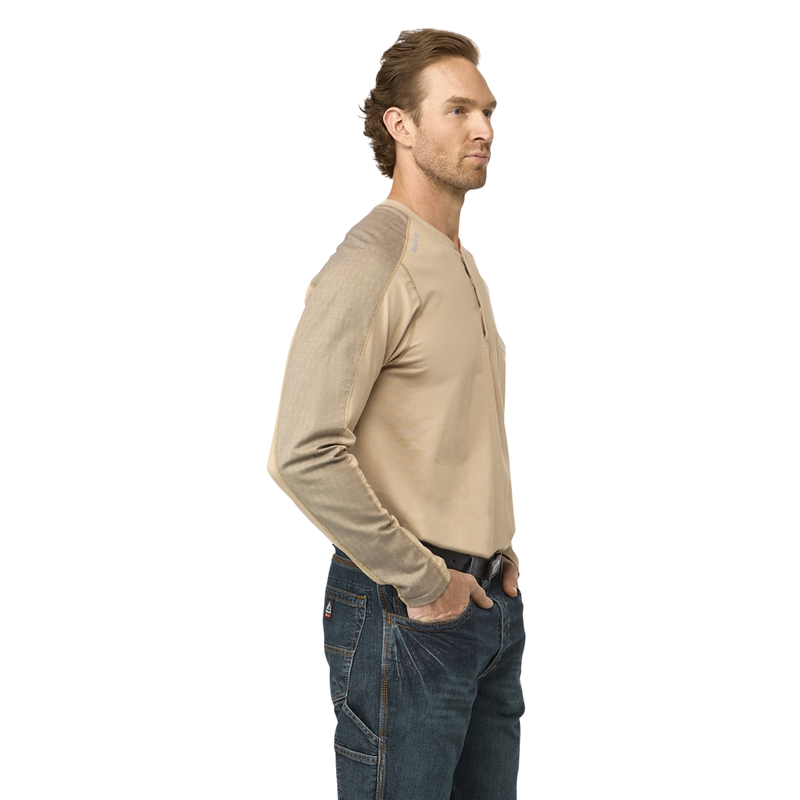 Men's Flex Knit Henley image number 3