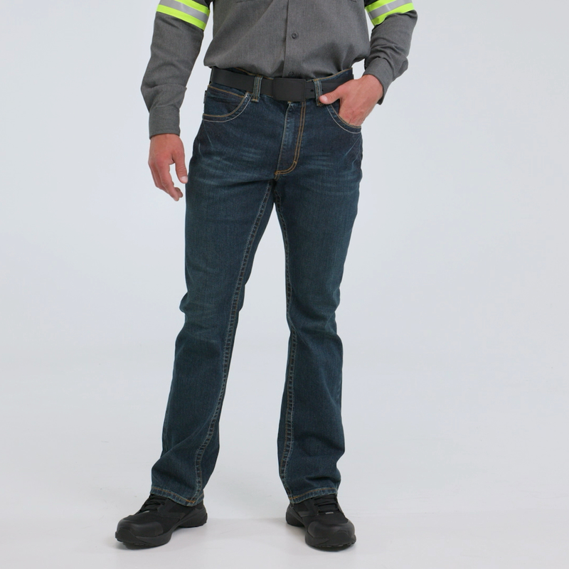 Men's Relaxed Fit Bootcut Jean with Stretch image number 9