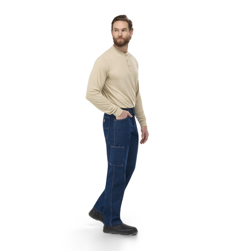 Men's Long Sleeve Lightweight Henley Shirt image number 5