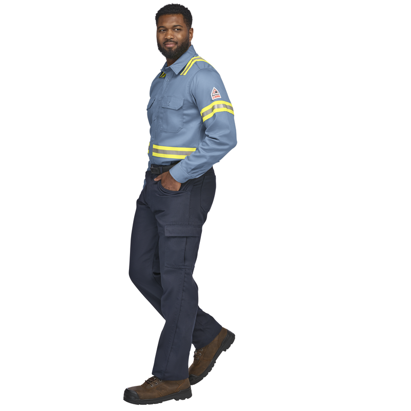 Men's Midweight FR Enhanced Visibility Uniform Shirt image number 4